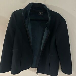 32 Degrees Black Blazer Structured Minimalist Design